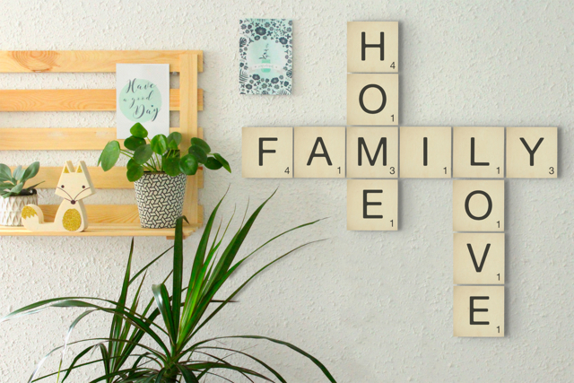 palabra scrabble - Lettres en bois - 10doigts.fr