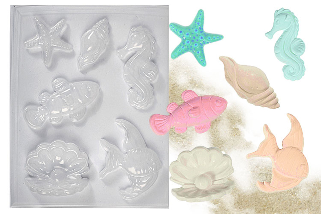 Moldes peces - Moules pour plâtre, savon, béton ... - 10doigts.fr