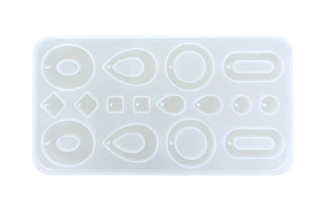 molde de silicona para pendientes de resina DIY - Moules pour plâtre, savon, béton ... - 10doigts.fr