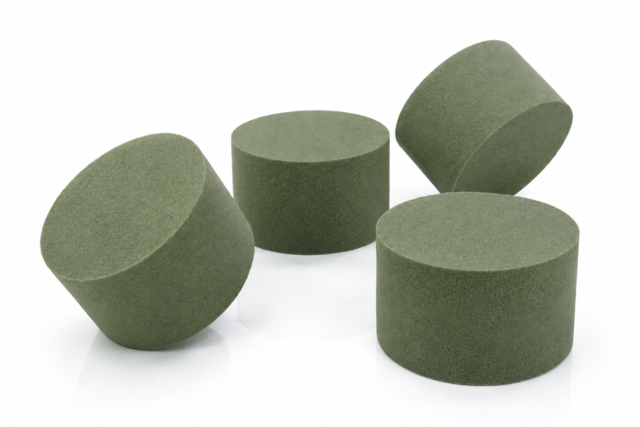 green floral foam round blocks - Supports pour Art Floral : Donnez vie à vos compositions - 10doigts.fr