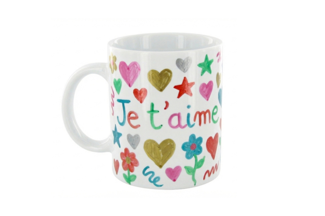 12 mugs en céramique + 6 marqueurs peinture - 3 - Decorative Ceramic Supports - 10doigts.com - Supports en céramique à décorer - 10doigts.fr