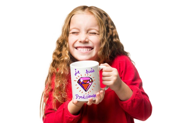 Taza Diamante - Supports en céramique à décorer - 10doigts.fr