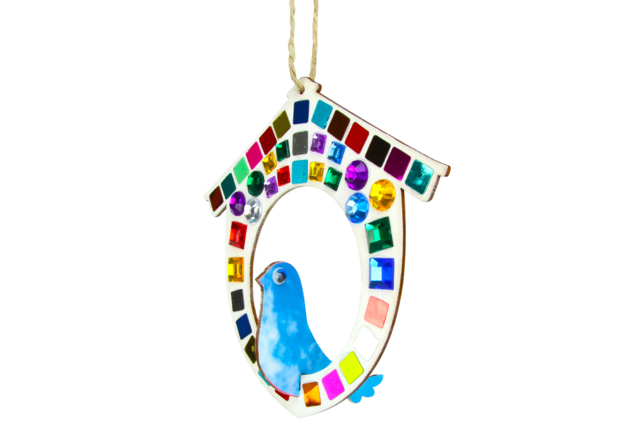 nido decorado en mosaico - Suspensions et déco murale - 10doigts.fr