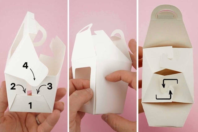 linterna de papel - Boîtes et corbeilles en carton - 10doigts.fr