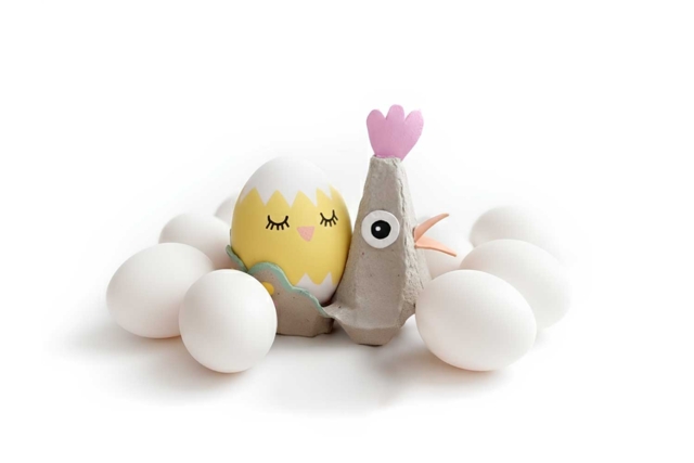 Plastic Eggs 6 cm - 10 Pieces - 3 - Opaque Plastic - 10doigts.com - Plastique Opaque - 10doigts.fr