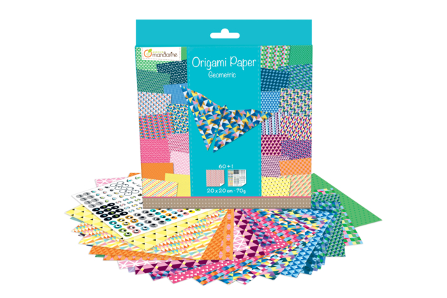 Geometric Origami Paper - 60 Sheets - 6 - Origami Papers - 10doigts.com - Papiers Origami - 10doigts.fr