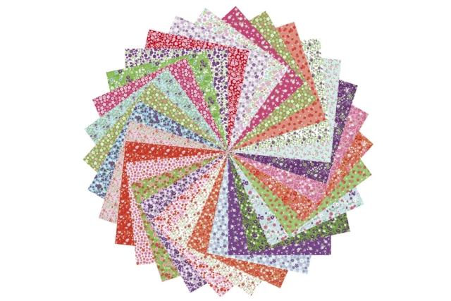 origami flores pequeñas - Papiers Origami - 10doigts.fr