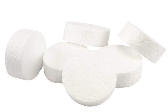 Styrofoam Discs - 6 Pieces - 1 - Decorative Shapes - Styrofoam - 10doigts.com - Formes à décorer - Polystyrène - 10doigts.fr
