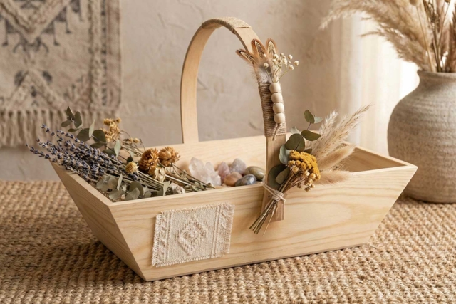 Harvest Basket - 3 - Wooden Baskets - 10doigts.com - Paniers en bois - 10doigts.fr