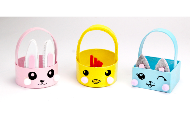 Paper Mâché Basket - 5 - Easter Baskets - 10doigts.com - Paniers de Pâques - 10doigts.fr