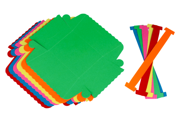 cestas cartón colorido pascua - Paniers de Pâques - 10doigts.fr