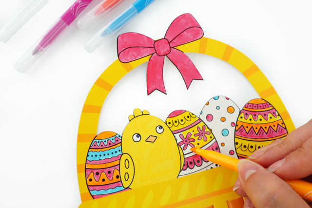 Easter Weaving Baskets - 4 Pieces - 2 - Easter Craft Kits - 10doigts.com - Kits créatifs Pâques - 10doigts.fr