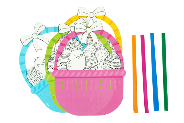 Easter Weaving Baskets - 4 Pieces - 5 - Easter Craft Kits - 10doigts.com - Kits créatifs Pâques - 10doigts.fr