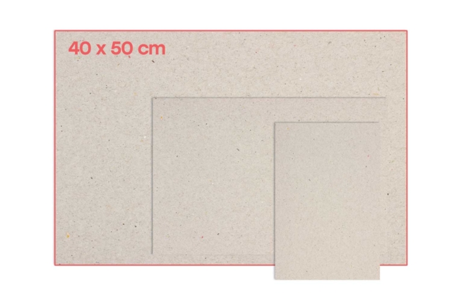 Paneles de cartón gris 40 x 50 cm - 10 pcs - Papiers épais et cartons : donnez vie à vos projets créatifs - 10doigts.fr