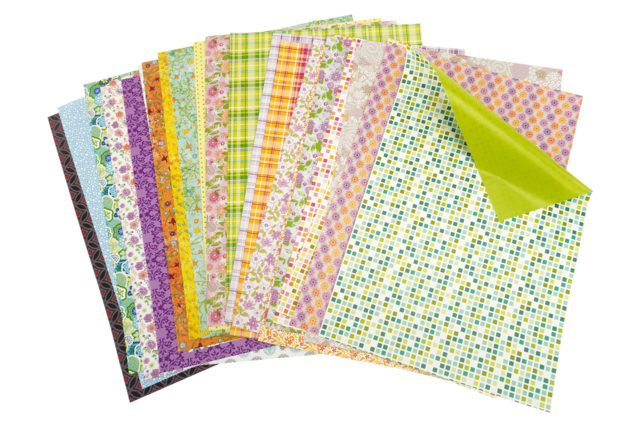 papel de patrón a doble cara - Papiers à motifs - 10doigts.fr