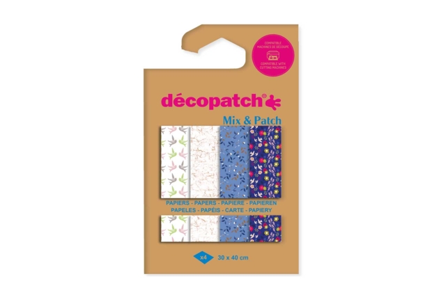Decopatch Mix - 4 Sheets "Shades of Blue" - 5 - Decopatch Papers - 10doigts.com - Papiers Décopatch - 10doigts.fr