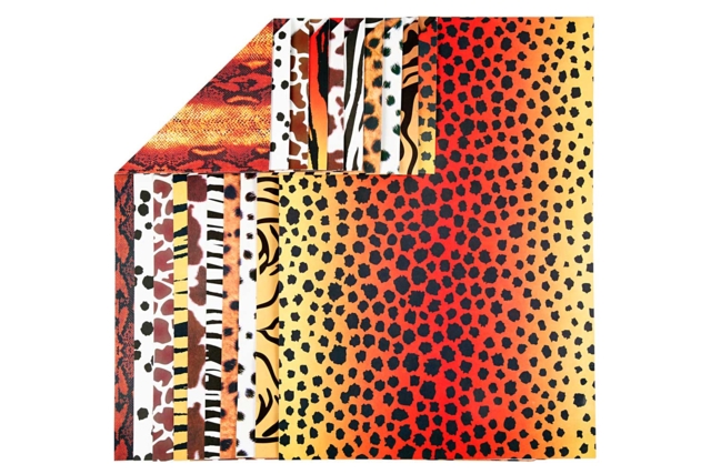 Patterned Paper "Animals", A4 Size - 10 Sheets - 1 - Patterned Papers - 10doigts.com - Papiers à motifs - 10doigts.fr