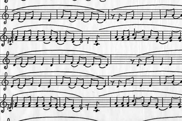 partitura musical - Papiers Décopatch - 10doigts.fr