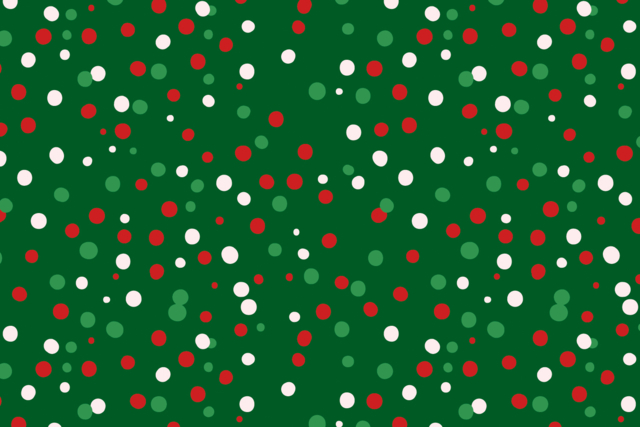 papel de lunares verde rojo - Thème Noël - 10doigts.fr