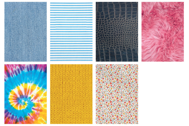 Textile Pattern Paper, A4 Size - 30 Sheets - 5 - A4 Papers - 10doigts.com - Papiers Format A4 - 10doigts.fr