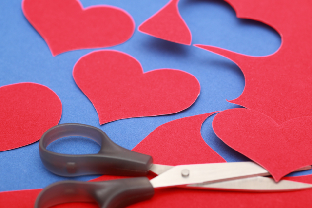 papel terciopelo corazón - Papiers colorés - 10doigts.fr