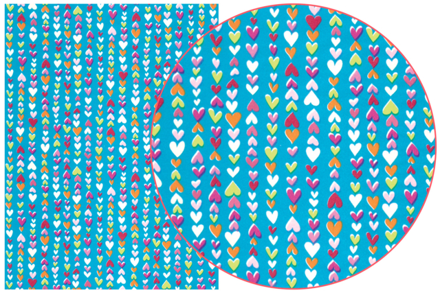 Decopatch Paper Hearts - 3 Sheets No. 0410 - 1 - Decopatch Papers - 10doigts.com - Papiers Décopatch - 10doigts.fr