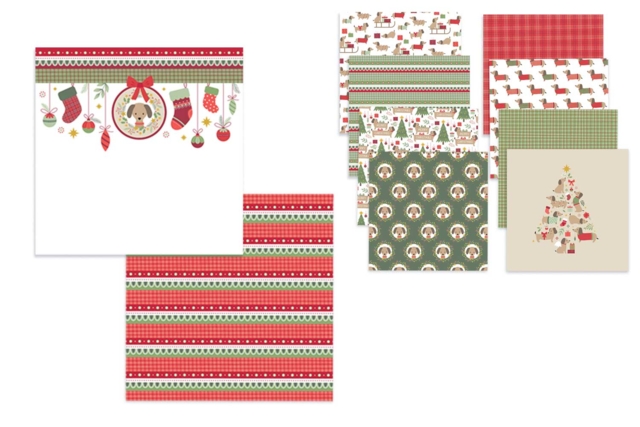 Papeles de Navidad Artemio "Woofy" - 10 hojas - Papiers saisonniers - 10doigts.fr