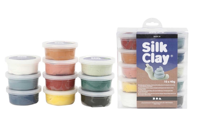 Pasta de modelar Silk Clay Nature - 10 colores - Pâtes à modeler autodurcissantes - 10doigts.fr