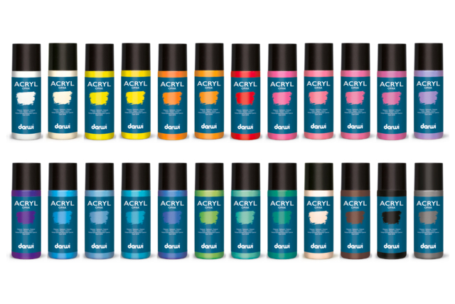 pintura acrílica opaca darwi 80 ml - Peinture acrylique mate - 10doigts.fr