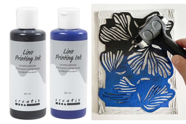 Pintura para Linograbado 85 ml - Negro - Matériel de linogravure : s'initier à l'impression d'estampes maison - 10doigts.fr