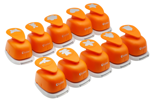Mini perforadoras 2,5 cm - Perforatrices fantaisies - 10doigts.fr