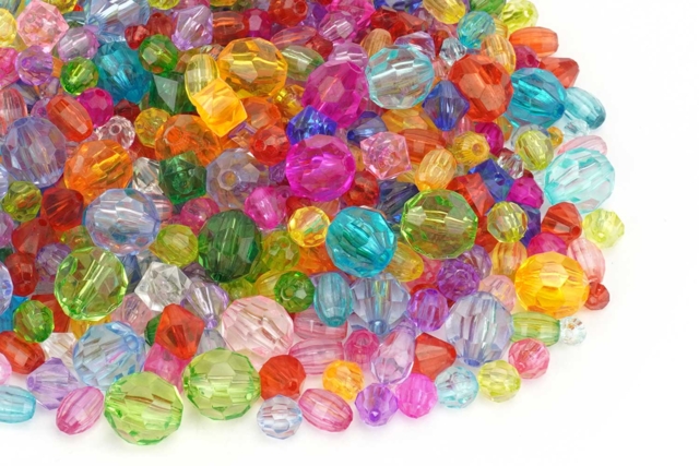 Abalorios facetados 500 - Perles Acrylique - 10doigts.fr