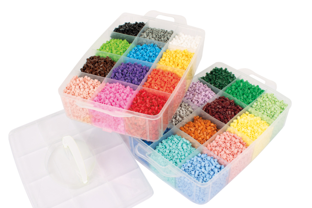 abalorios para planchar caja 24 colores - Perles à repasser 5 mm - 10doigts.fr
