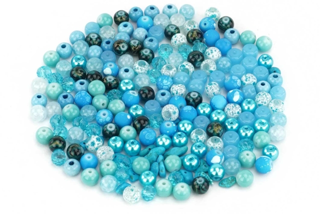 abalorios camaieu azul - Perles Acrylique - 10doigts.fr