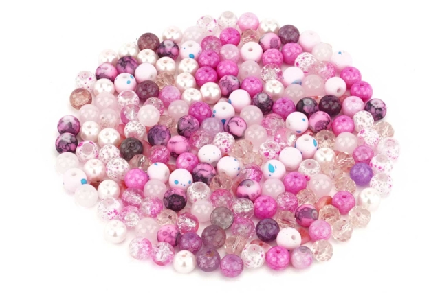 abalorios camaieu rosa - Perles Acrylique - 10doigts.fr