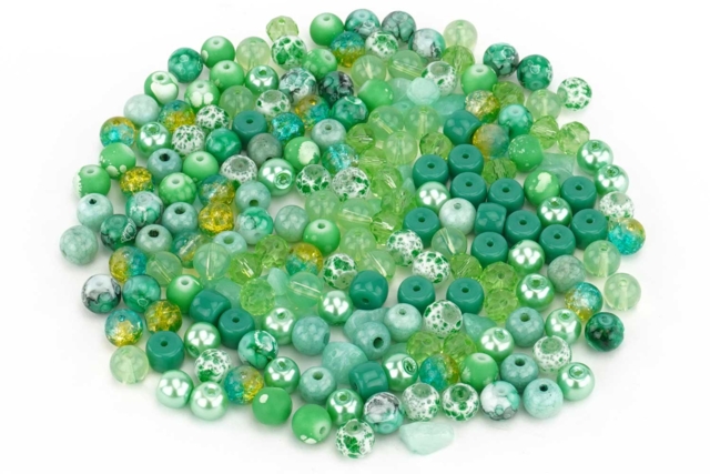 abalorios camaieu verde - Perles Acrylique - 10doigts.fr