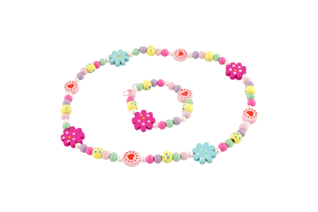 Wooden Bracelet and Necklace Kit - 2 - Jewelry and Keychains to Make - 10doigts.com - Bijoux et porte-clés à fabriquer pour la fête des Mères - 10doigts.fr