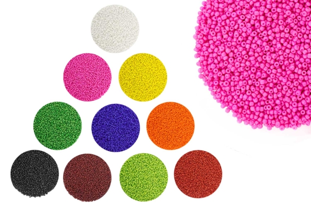 abalorios de cristal opacos - Perles Rocaille - 10doigts.fr