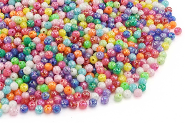 Facet Ball Beads - 2000 Beads - 1 - Plastic Beads - 10doigts.com - Perles Plastique - 10doigts.fr