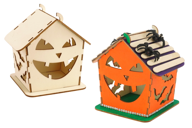 Linterna calabaza Halloween - Lanternes à fabriquer - 10doigts.fr