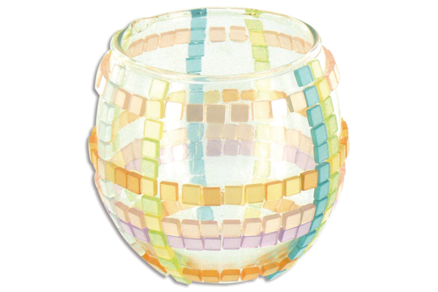 mosaic tealight holder - Supports en Verre - 10doigts.fr