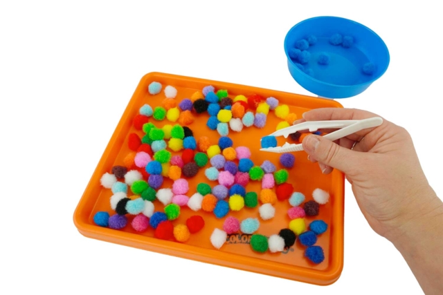 Pinza de precisión tri niño - Accessoires pour perles à repasser : l'équipement complet - 10doigts.fr
