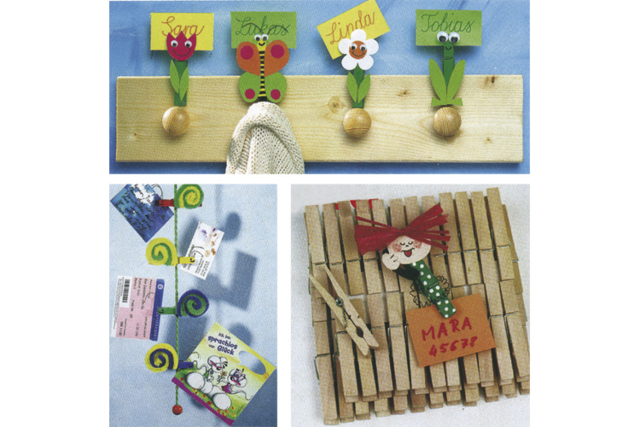 Assorted Colored Clothespins - 50 Pieces - 5 - Wooden Clothespins - 10doigts.com - Pinces à linge en bois - 10doigts.fr