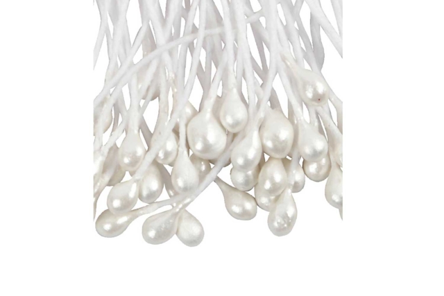 pistilo blanco - Fleurs en papier crépon : créez des bouquets éternels - 10doigts.fr