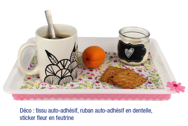 Bandeja de PVC blanca  - Outils et colles - Construction et Maquette - 10doigts.fr