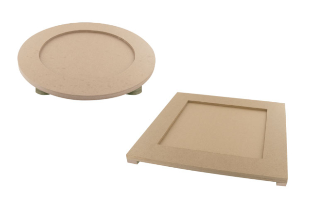 Bandeja mosaico de madera - Supports Mosaïques - 10doigts.fr