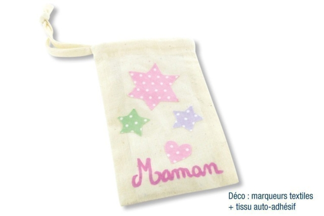 Funda de algodón para móvil - Coton, lin - Textiles - 10doigts.fr