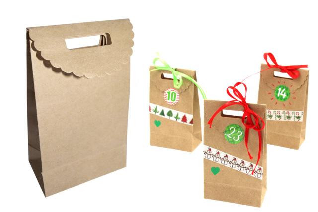 Small Kraft Pouches - 24 Pieces - 9 - Gift Wrap and Bags - 10doigts.com - Papiers cadeaux et sacs - 10doigts.fr