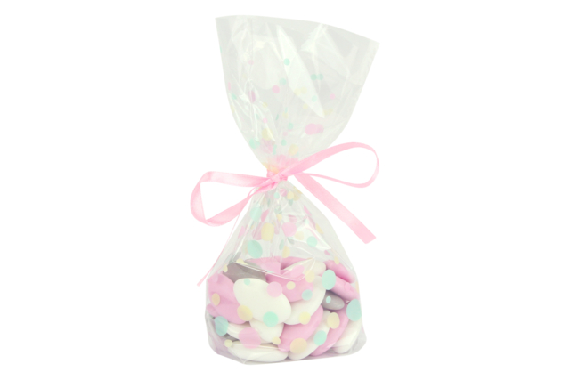 carpeta transparente pastel - Papiers cadeaux et sacs - 10doigts.fr