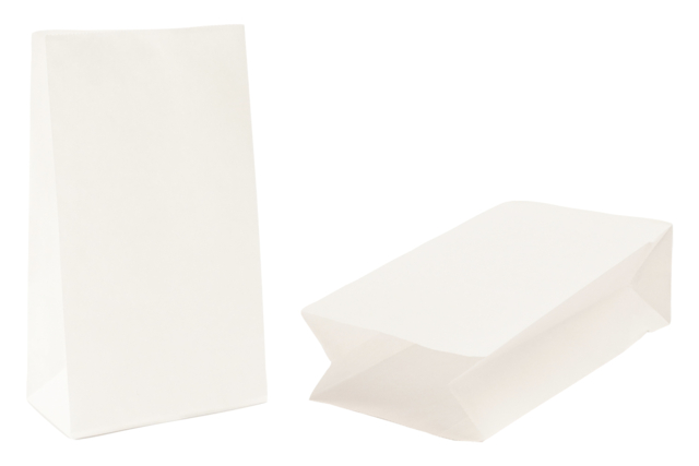 bolsas de papel kraft blanco - Papiers cadeaux et sacs - 10doigts.fr